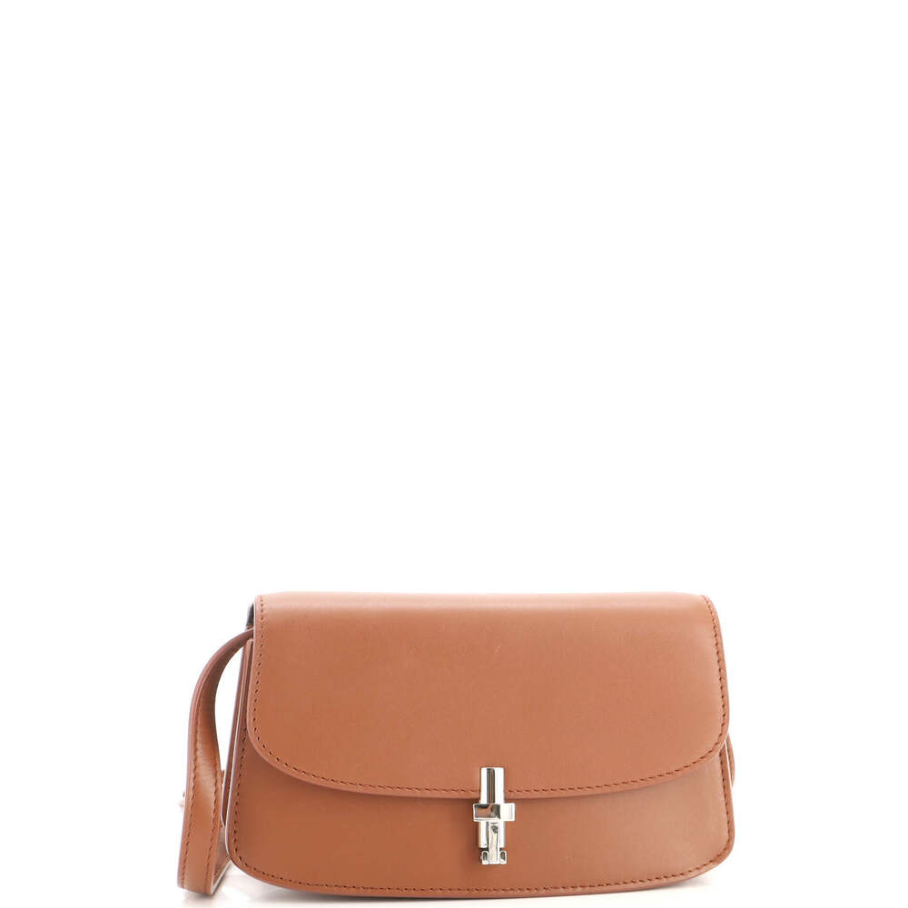 The Row East West Sofia Crossbody Bag Leather
